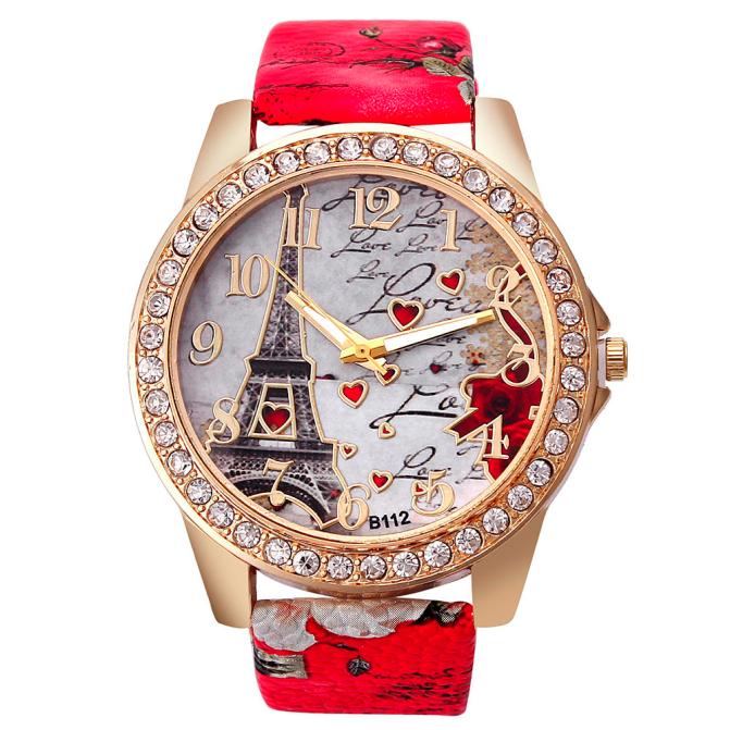 Montre bracelet femme Tour Eiffel – design vintage et chic