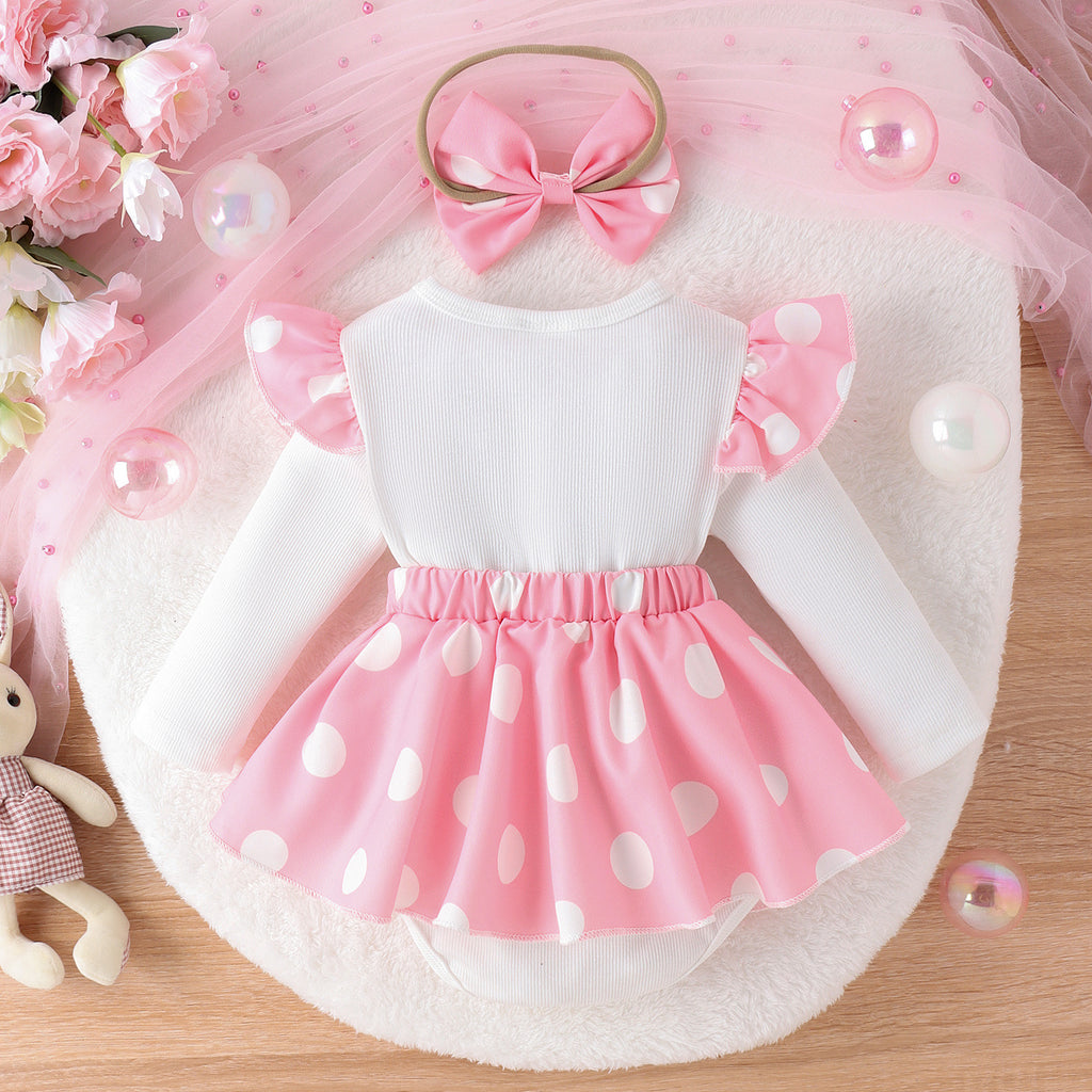 Combinaison lapin bébé fille manches longues blanc + bonnet
