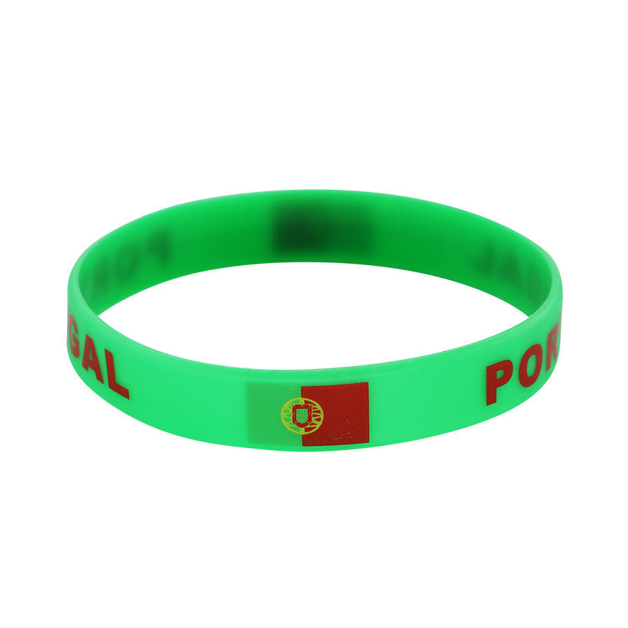 Bracelet drapeau silicone unisexe – accessoire sport 20 cm, style FIFA