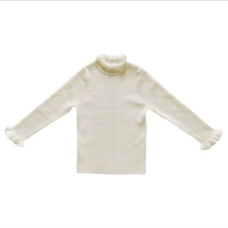Robe de Princesse sans manches fille + sweater – rouge chinois/thé au lait