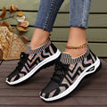 Baskets femme color-block Flyknit respirantes lacets – sport casual