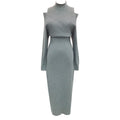 Robe vintage douce épaules dénudées pour femme