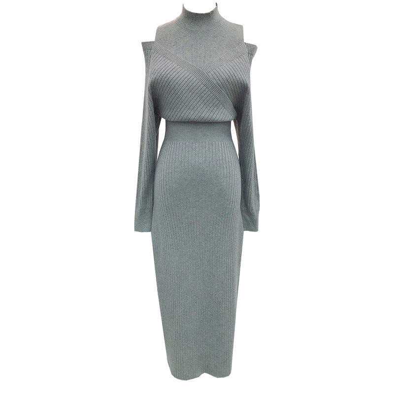 Robe vintage douce épaules dénudées pour femme