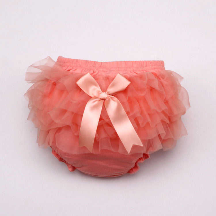 Culotte  bébé fille en maille avec nœud – style coréen, coton doux