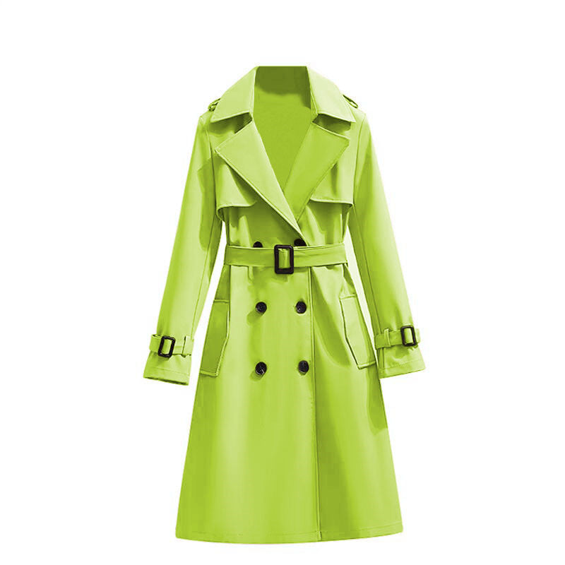 MANTEAU TRENCH CASUAL FEMME MI-LONG – LIGNE FLUIDE CHIC TEMPERAMENT COMMUTE