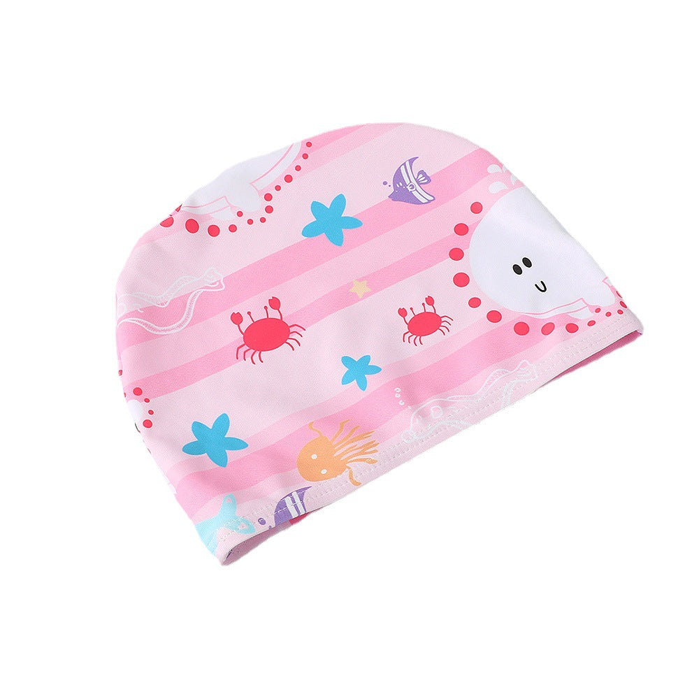 Maillot de bain flottant enfant une pièce avec chapeau – bleu ou rose