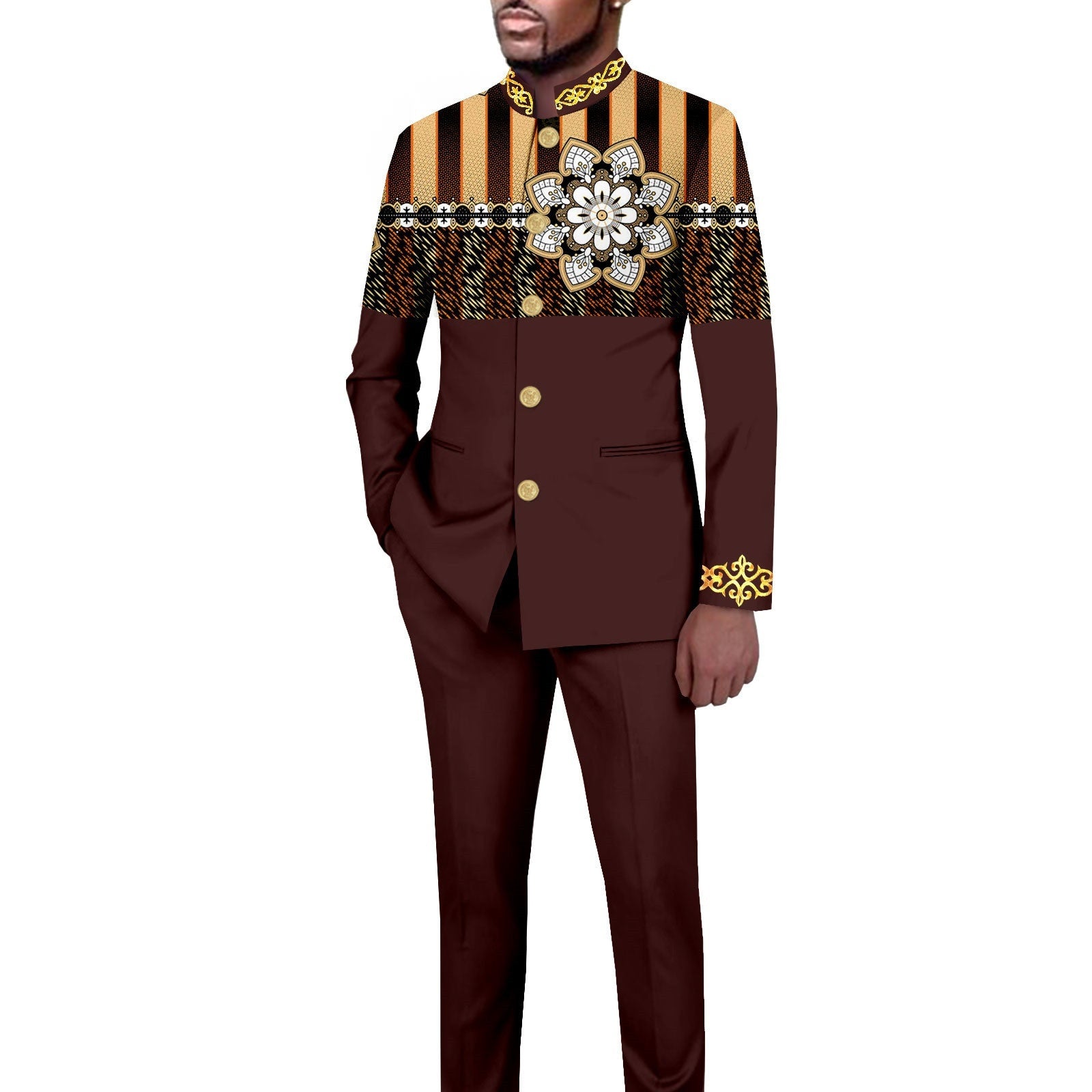 Ensemble blazer imprimé slim fit casual – 18 motifs exclusifs mi-saison