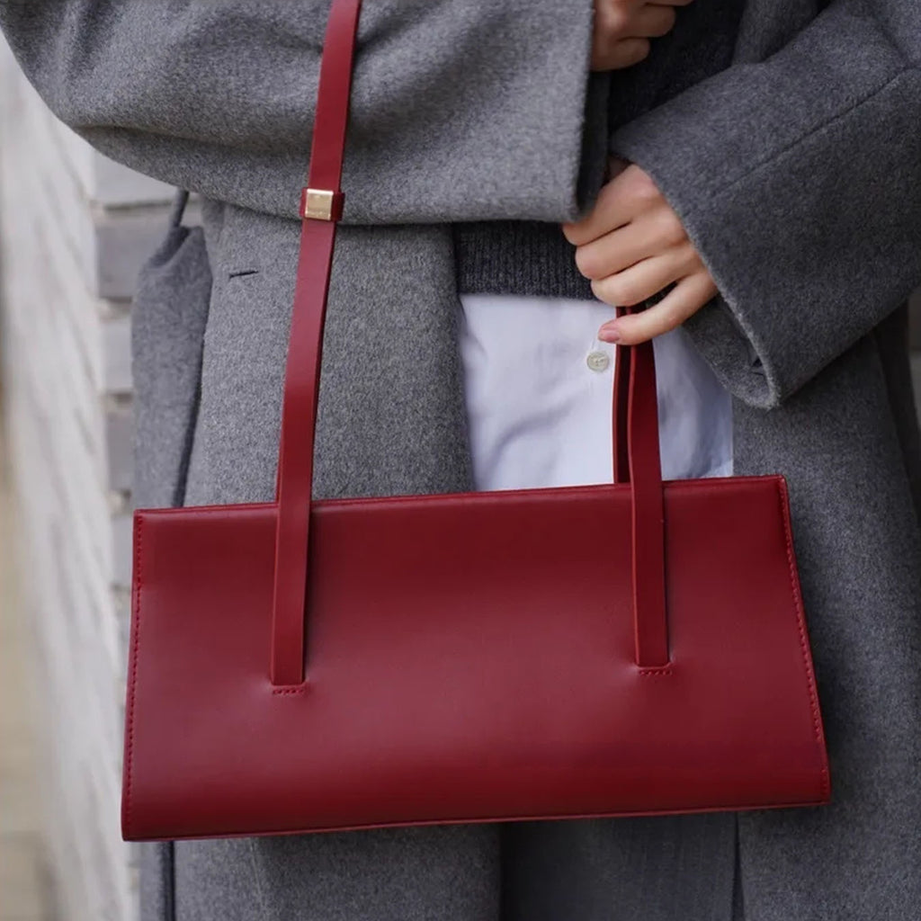 Sac bandoulière rétro chic uni de saison pour le travail