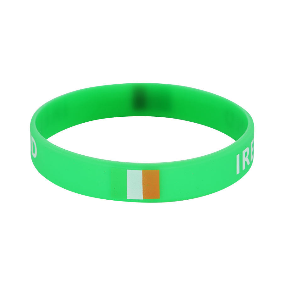 Bracelet drapeau silicone unisexe – accessoire sport 20 cm, style FIFA