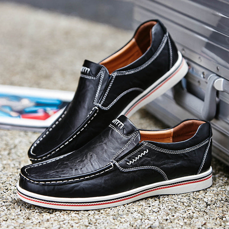 Chaussures cuir casual ados – Style British code élégant