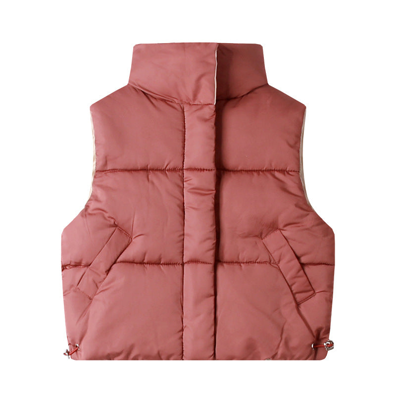 Gilet duvet coton épais style coréen unisexe