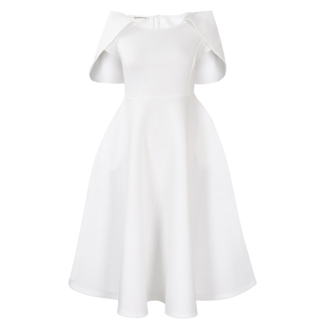 Vestido liso casual chic y depurado para mujer