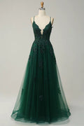 Robe de soirée longue à bretelles – style élégant, laçage et manches princesse
