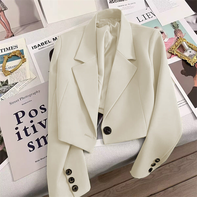 Blazer Chic Style Commuter Femme Petite Taille