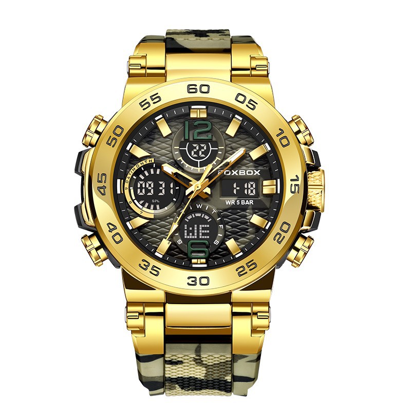 Montre sportive multifonction étanche waterproof – chronographe, alarme, style moderne