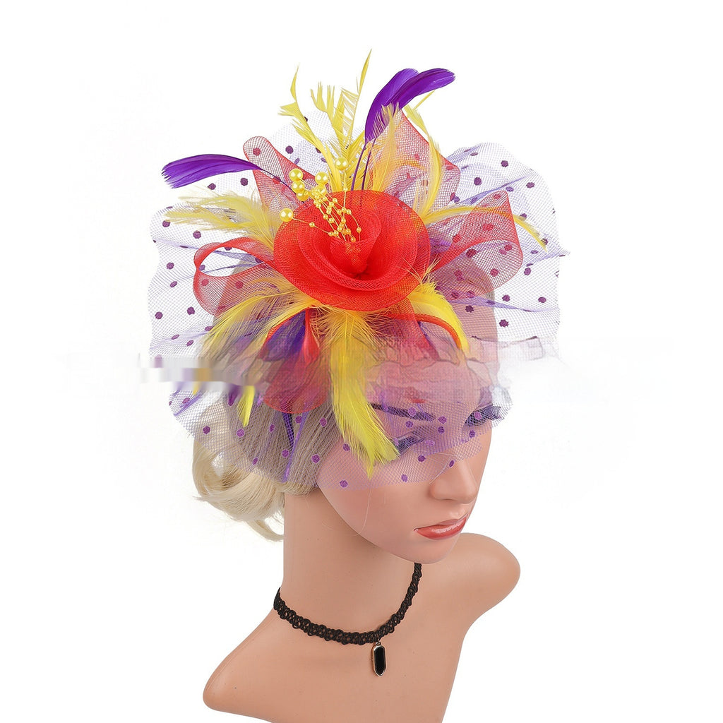 BANDEAU BILLYCOCK MAILLE MARIÉE – 35 COULEURS FLEURS FAIT MAIN