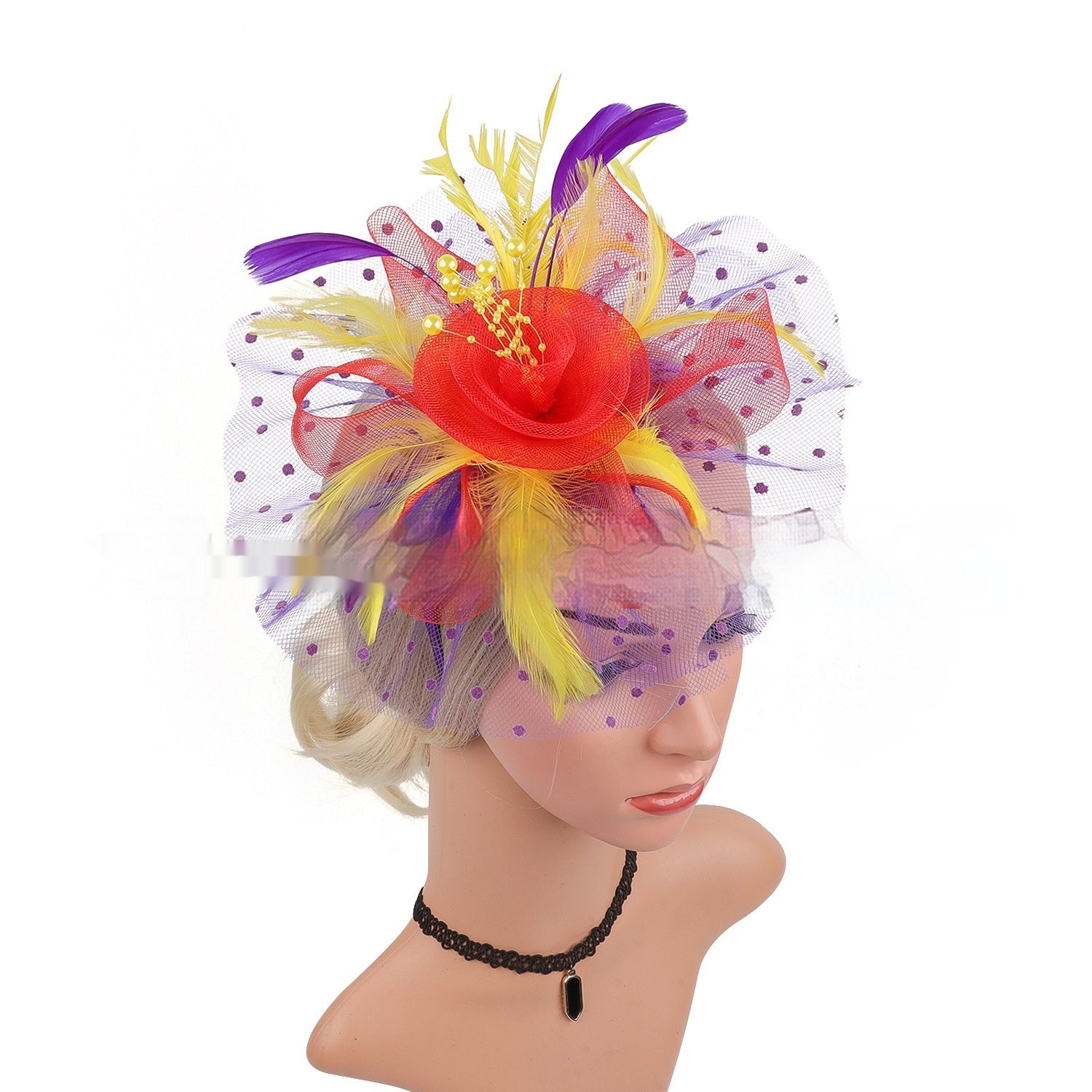 BANDEAU BILLYCOCK MAILLE MARIÉE – 35 COULEURS FLEURS FAIT MAIN