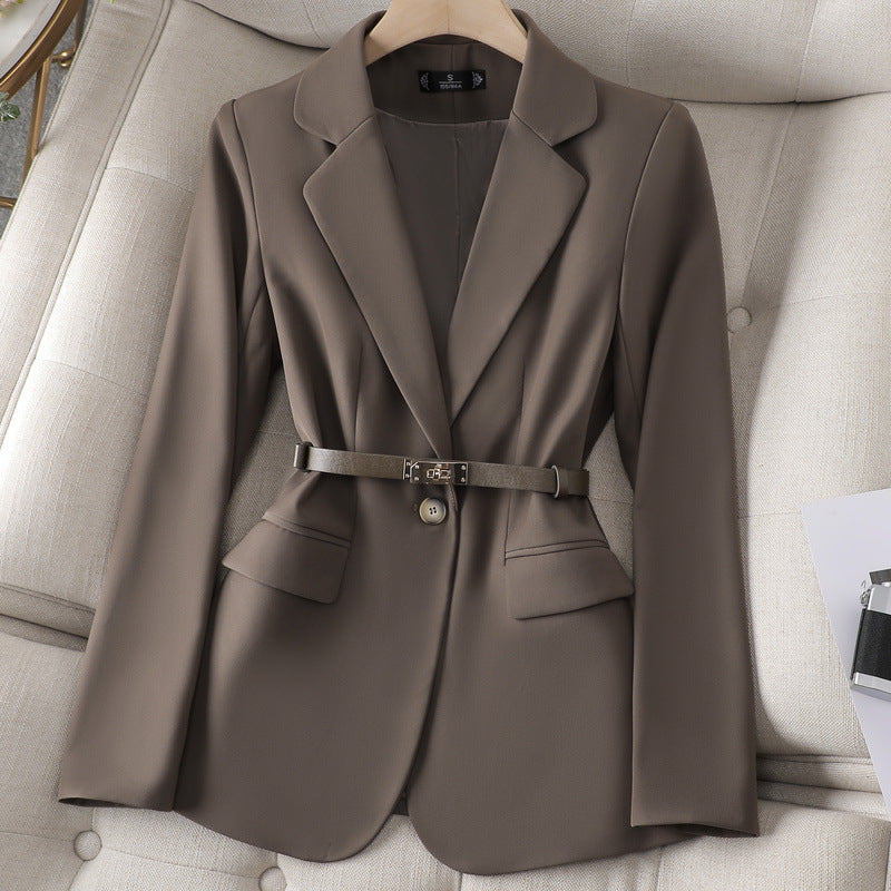 Veste blazer femme slim élégante, simple, mode, style pro-casual polyvalent