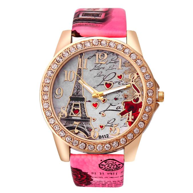 Montre bracelet femme Tour Eiffel – design vintage et chic