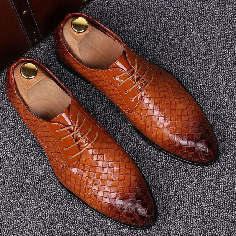 Chaussures cuir formelles homme – Derbies plates élégantes