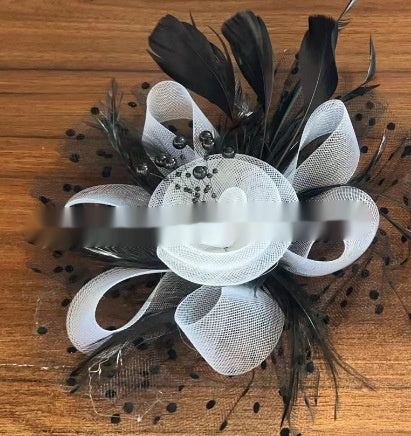 BANDEAU BILLYCOCK MAILLE MARIÉE – 35 COULEURS FLEURS FAIT MAIN