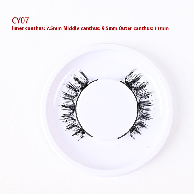 Trio of Magnetic False Eyelashes Without Glue – Natural, Long-Lasting, Reusable