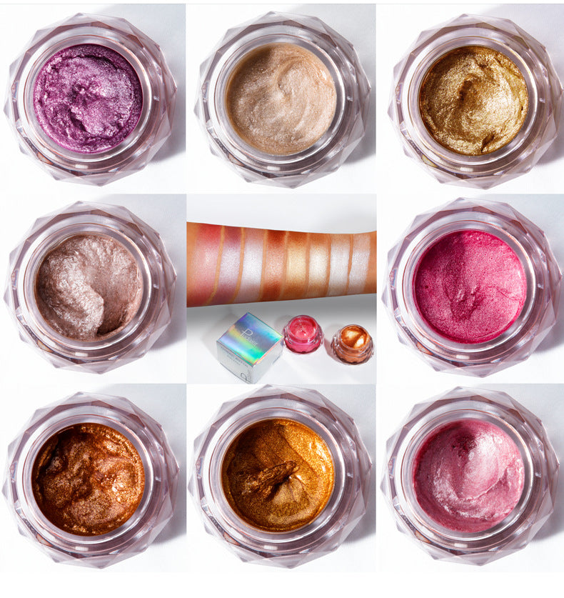 Face & body gel highlighter – Mermaid effect eyeshadow – Glitter glow – Golden liquid highlighter & bronzer