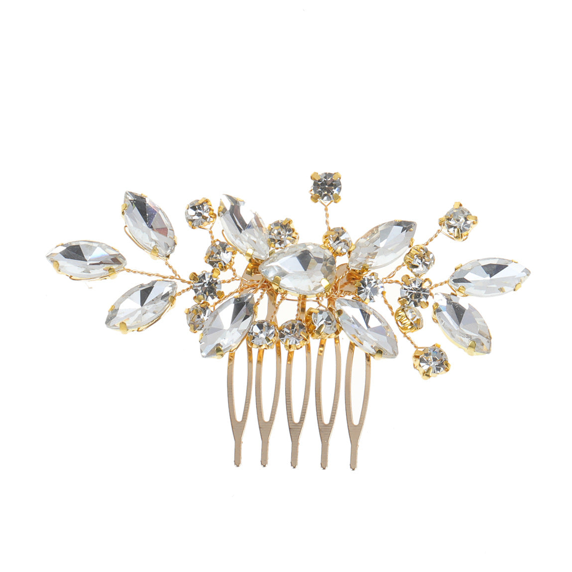 COIFFE DE MARIÉE FAITE MAIN – DESIGN 100% NOUVEAU OR/ARGENT