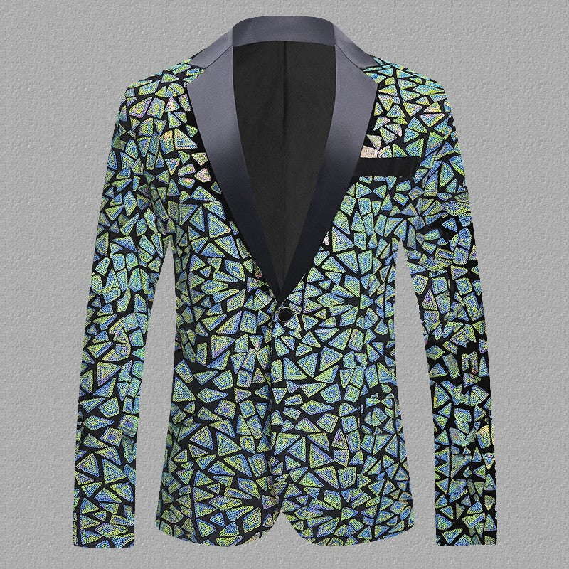 veste scène velours sequins coupe ajustée dynamique,– BANQUET JEUNES 8 TAILLES
