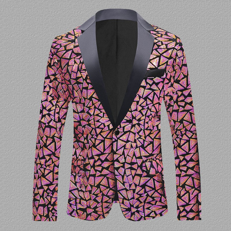 veste scène velours sequins coupe ajustée dynamique,– BANQUET JEUNES 8 TAILLES