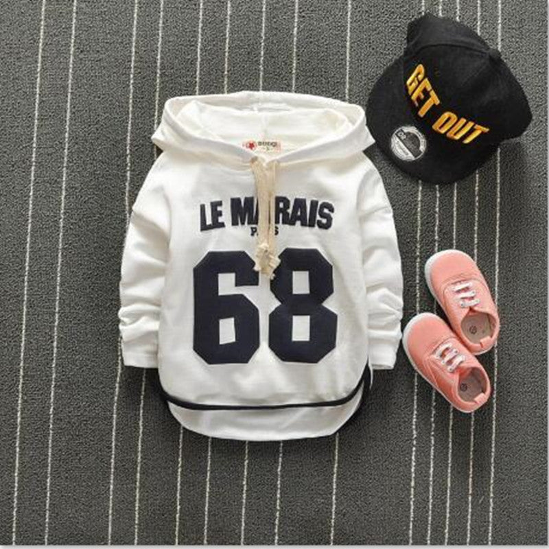 Sweat à capuche bébé imprimé cartoon décontracté – coton