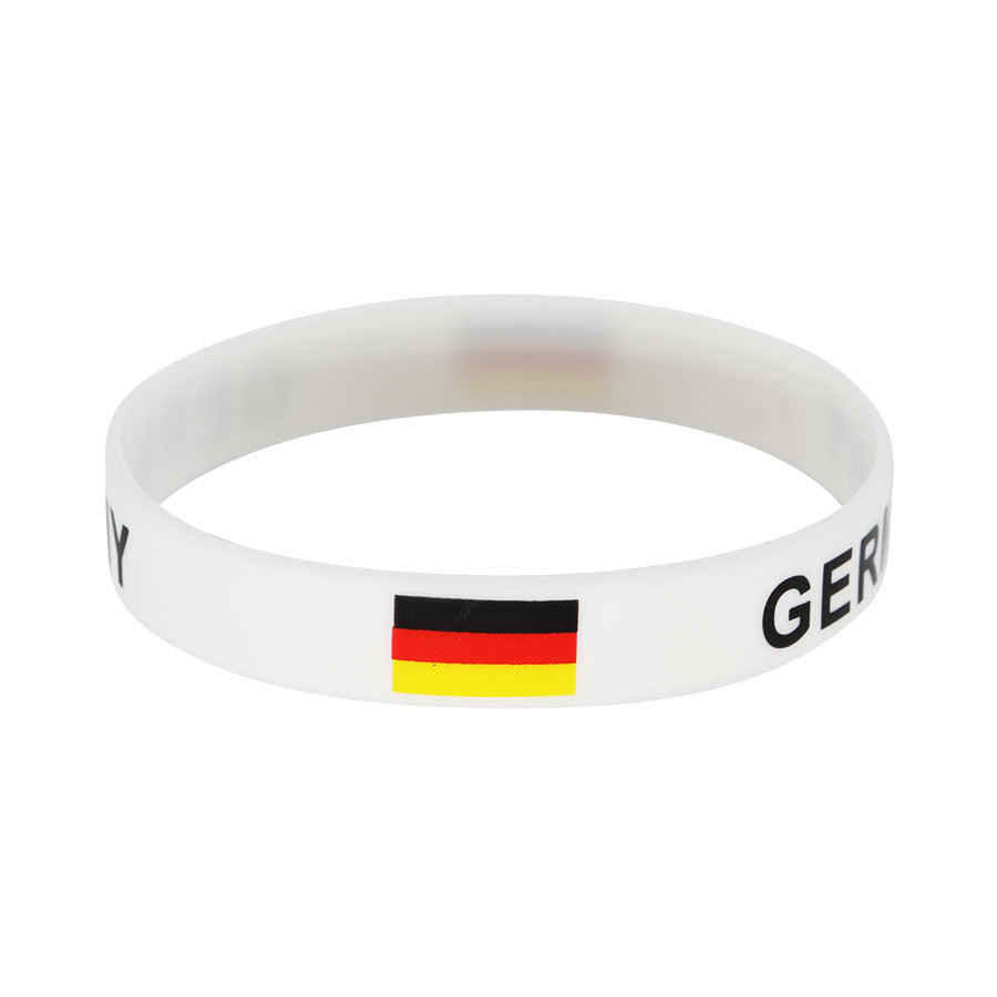 Bracelet drapeau silicone unisexe – accessoire sport 20 cm, style FIFA
