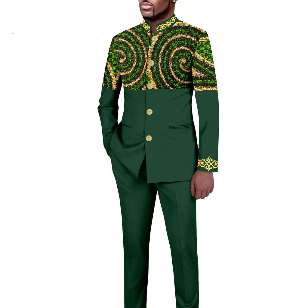 Ensemble blazer imprimé slim fit casual – 18 motifs exclusifs mi-saison