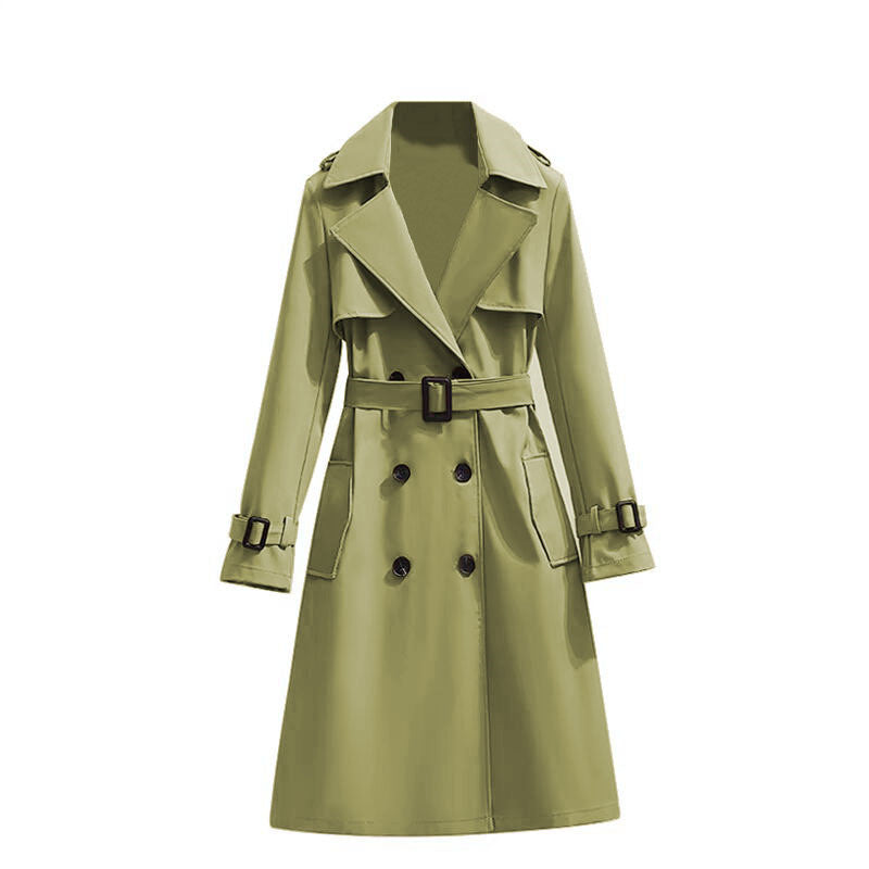 MANTEAU TRENCH CASUAL FEMME MI-LONG – LIGNE FLUIDE CHIC TEMPERAMENT COMMUTE
