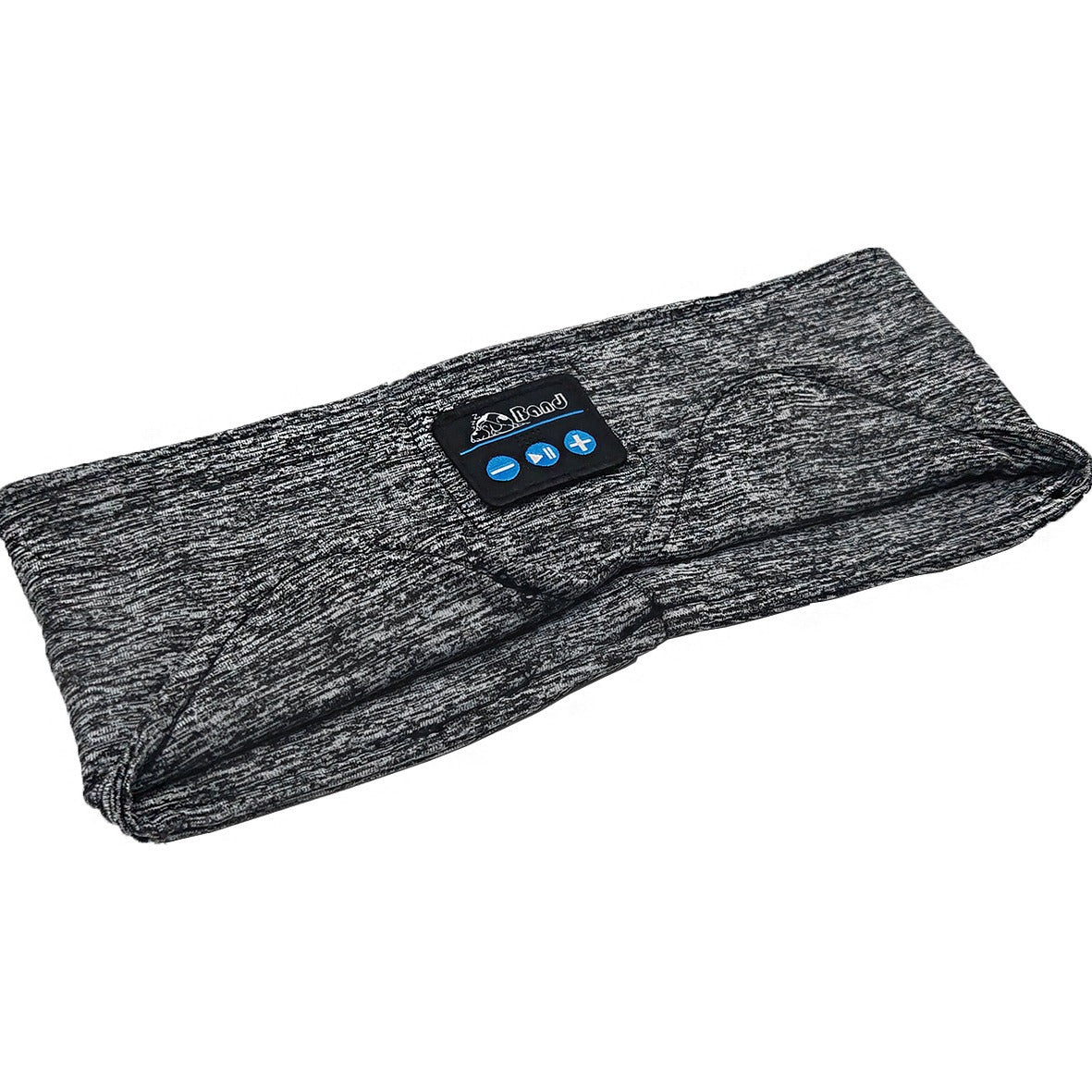 Bandeau Bluetooth de sommeil 2 en 1 – Masque de nuit avec écouteurs sans fil, noir et gris
