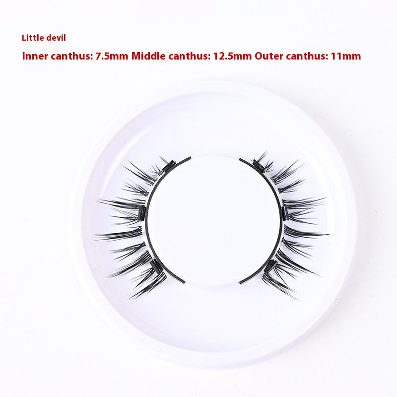 Trio of Magnetic False Eyelashes Without Glue – Natural, Long-Lasting, Reusable