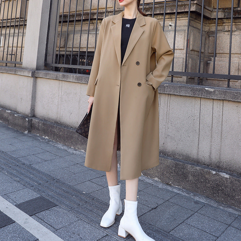 Blazer oversize long taille forte femme, confortable et élégant.
