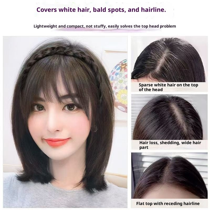 Bandes frontales frange tresse synthétique femme – fibre haute température
