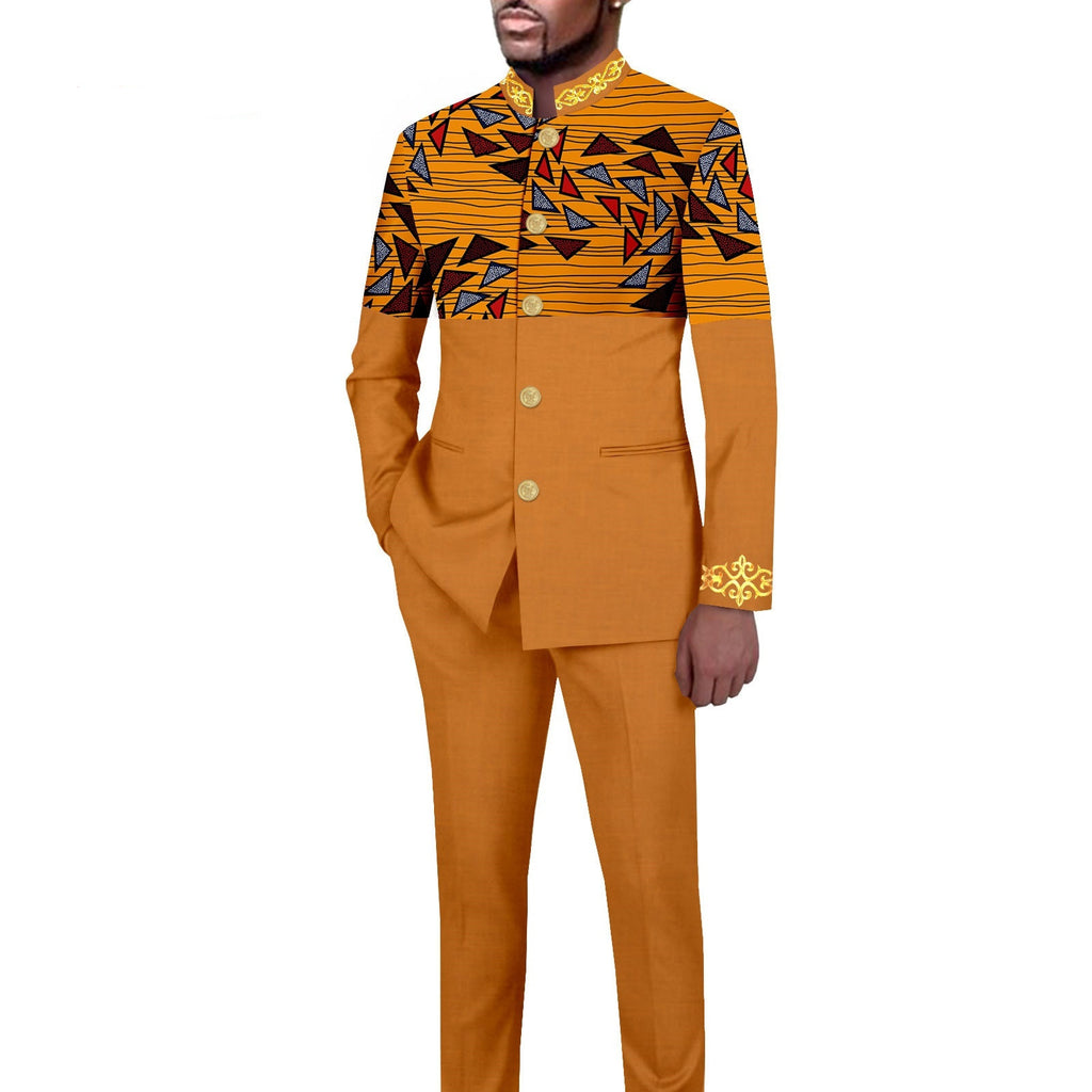 Ensemble blazer imprimé slim fit casual – 18 motifs exclusifs mi-saison
