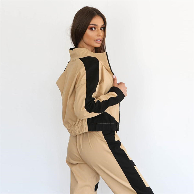 Veste baseball femme en polyester, matière fibre chimique mélangée, légère et résistante.