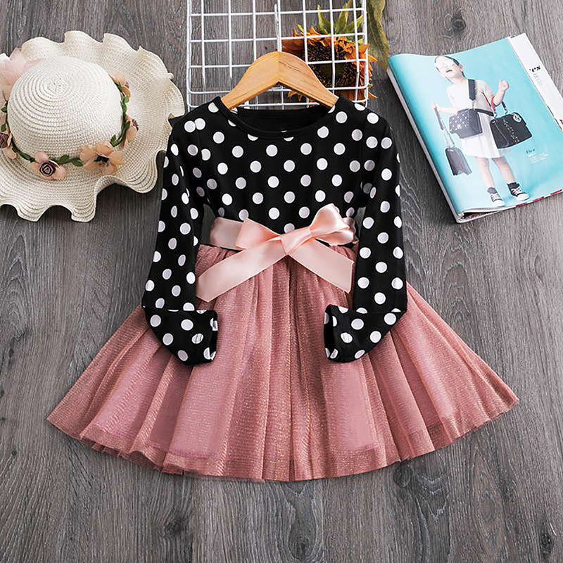 Robe princesse lunatique à pois.