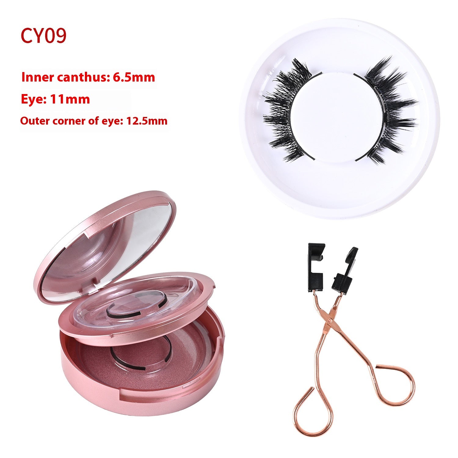 Trio of Magnetic False Eyelashes Without Glue – Natural, Long-Lasting, Reusable