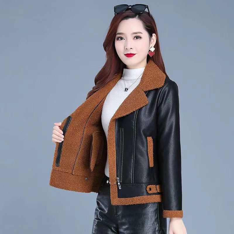 Manteau matelassé lambswool femme style casual chic et élégant.