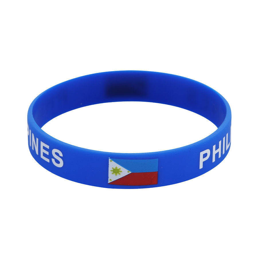 Bracelet drapeau silicone unisexe – accessoire sport 20 cm, style FIFA