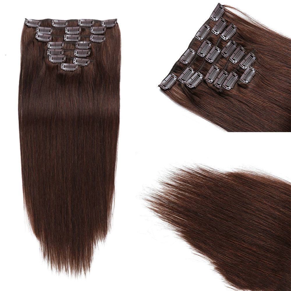 Perruque en cheveux naturels, extensions sans traces ni marques