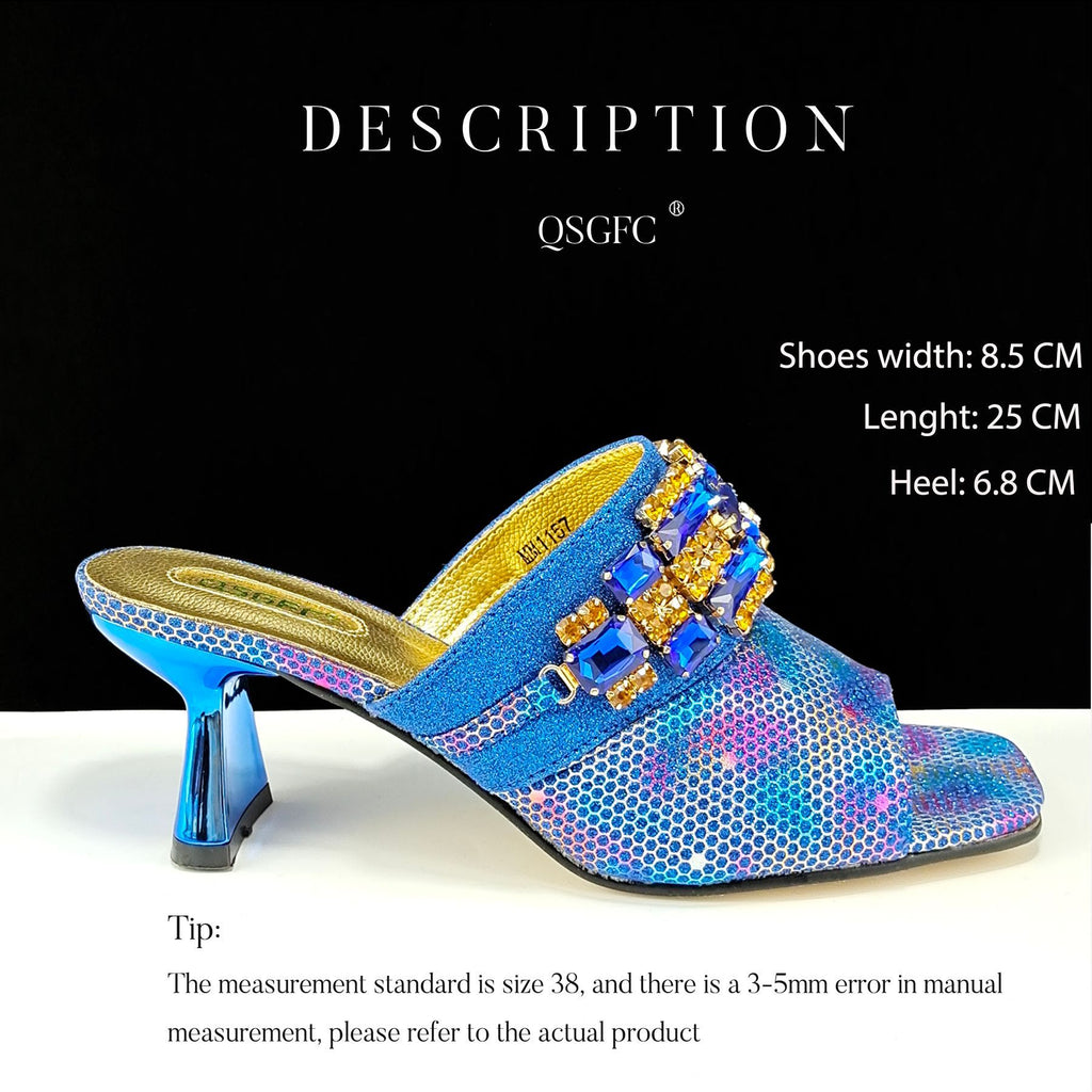 Ensemble chaussures-sac camouflage femme, mules talon haut