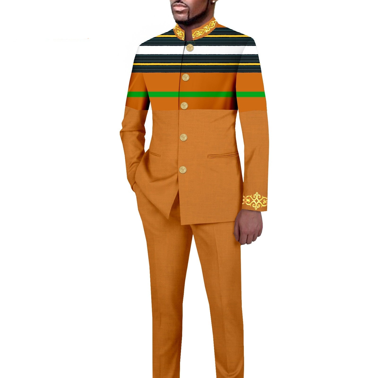 Ensemble blazer imprimé slim fit casual – 18 motifs exclusifs mi-saison