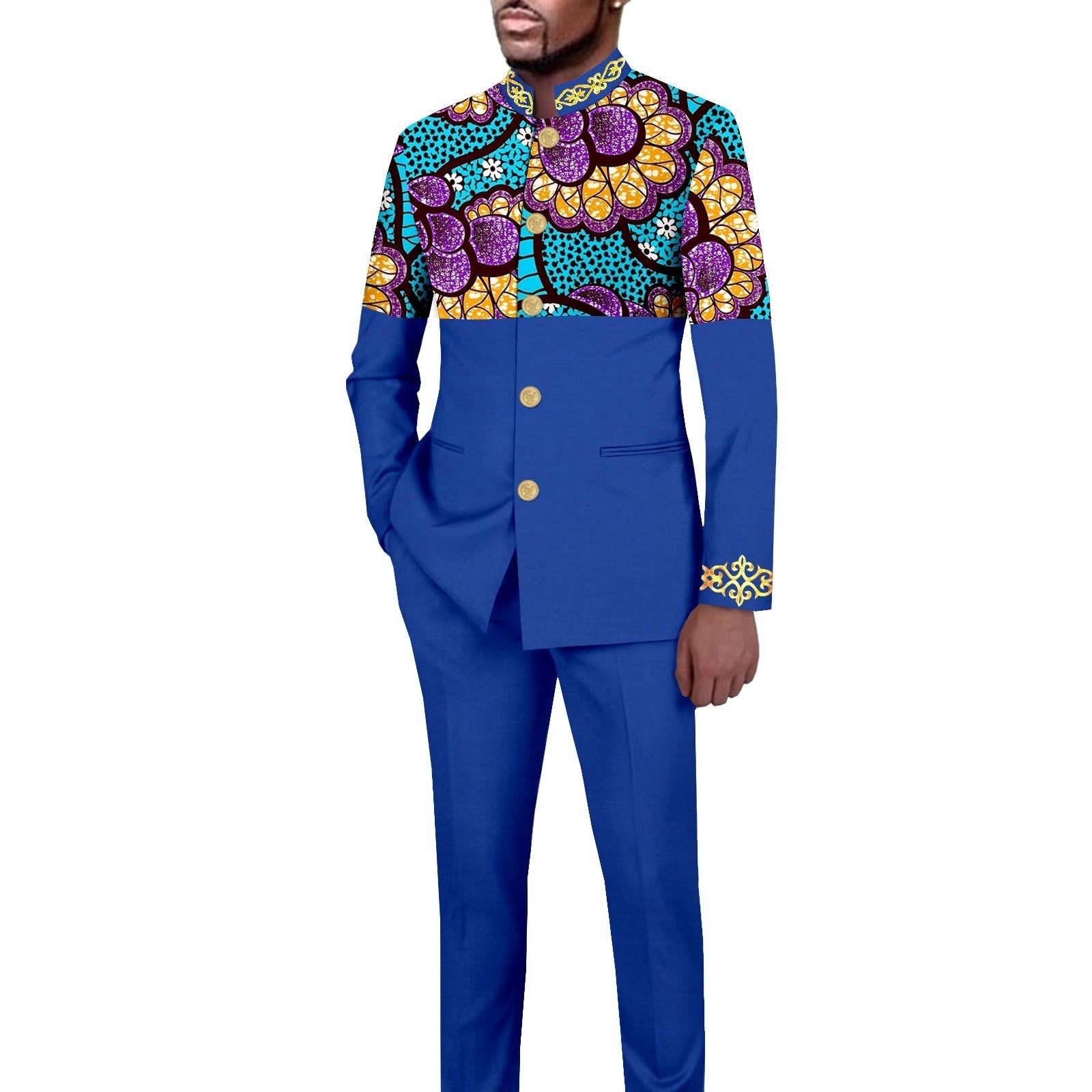 Ensemble blazer imprimé slim fit casual – 18 motifs exclusifs mi-saison
