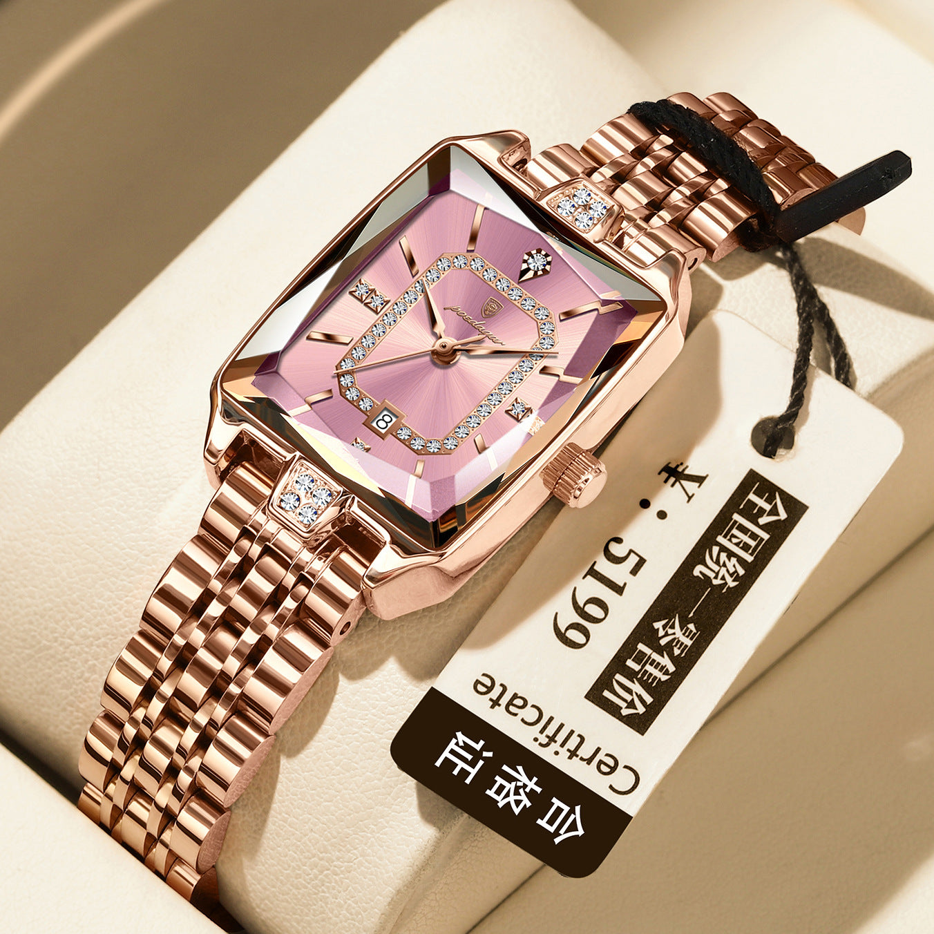 Orologio P785 donna oro rosa – quadrante colorato cinturino in acciaio 8mm
