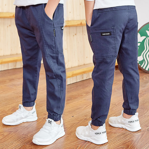 Pantalon léger enfant garçon été – coton et lin, coupe fine et confortable